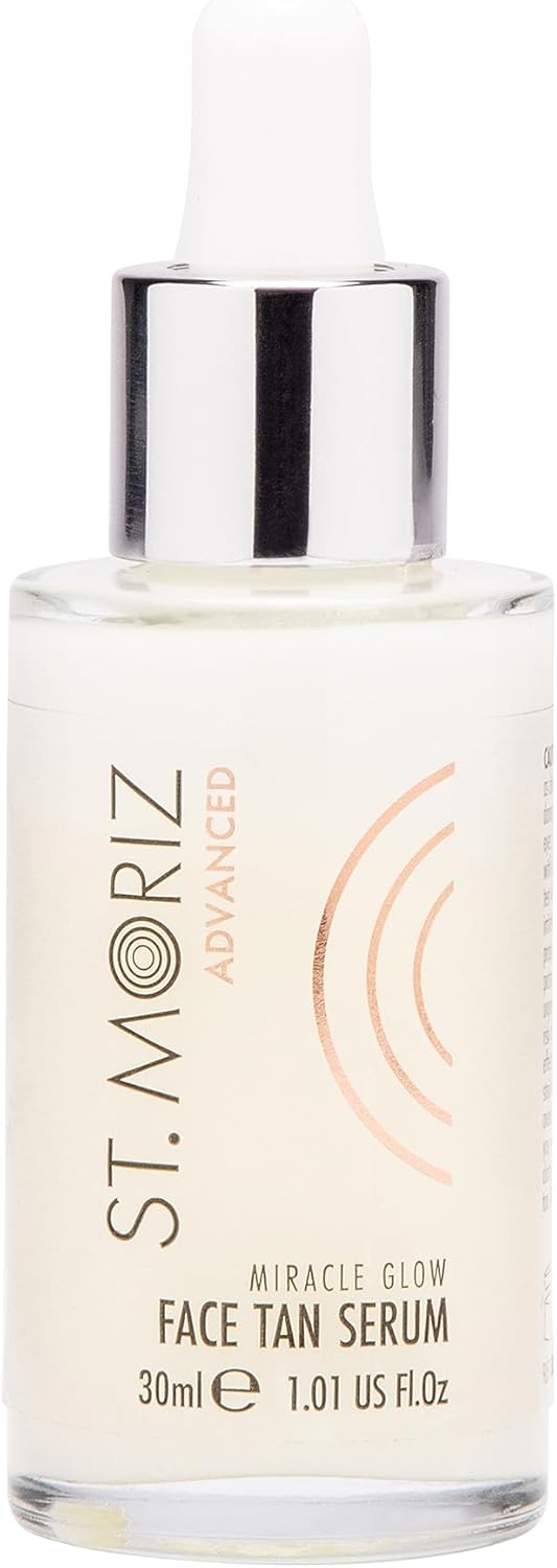 St. Moriz Advanced Miracle Glow Face Tan Serum – Anti-Aging Self Tanner with Q10 & Hyaluronic Acid – 30ml St. Moriz Advanced Miracle Glow Face Tan Serum – Anti-Aging Self Tanner with Q10 & Hyaluronic Acid – 30ml