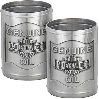 Harley-Davidson Custom Tooled Pewter Oil Can Shot Glass Set - 2.3 oz. HDL-18805