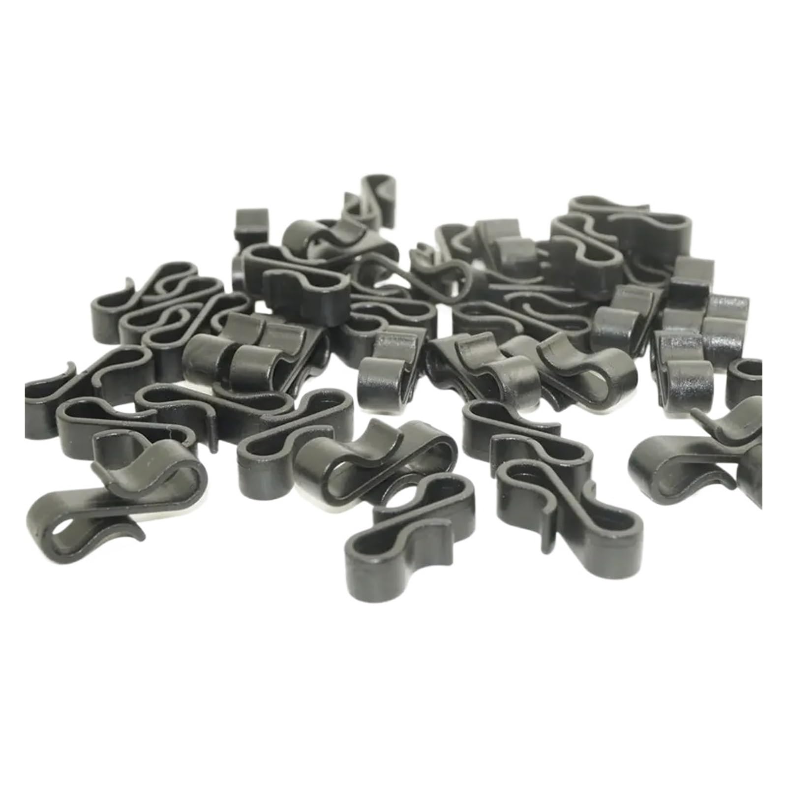 Percha Puerta Ganchos en forma de S for canaletas (paquete 10/20/50 unidades), clips resistentes for decoración con luces hadas for fiestas(50Pcs)