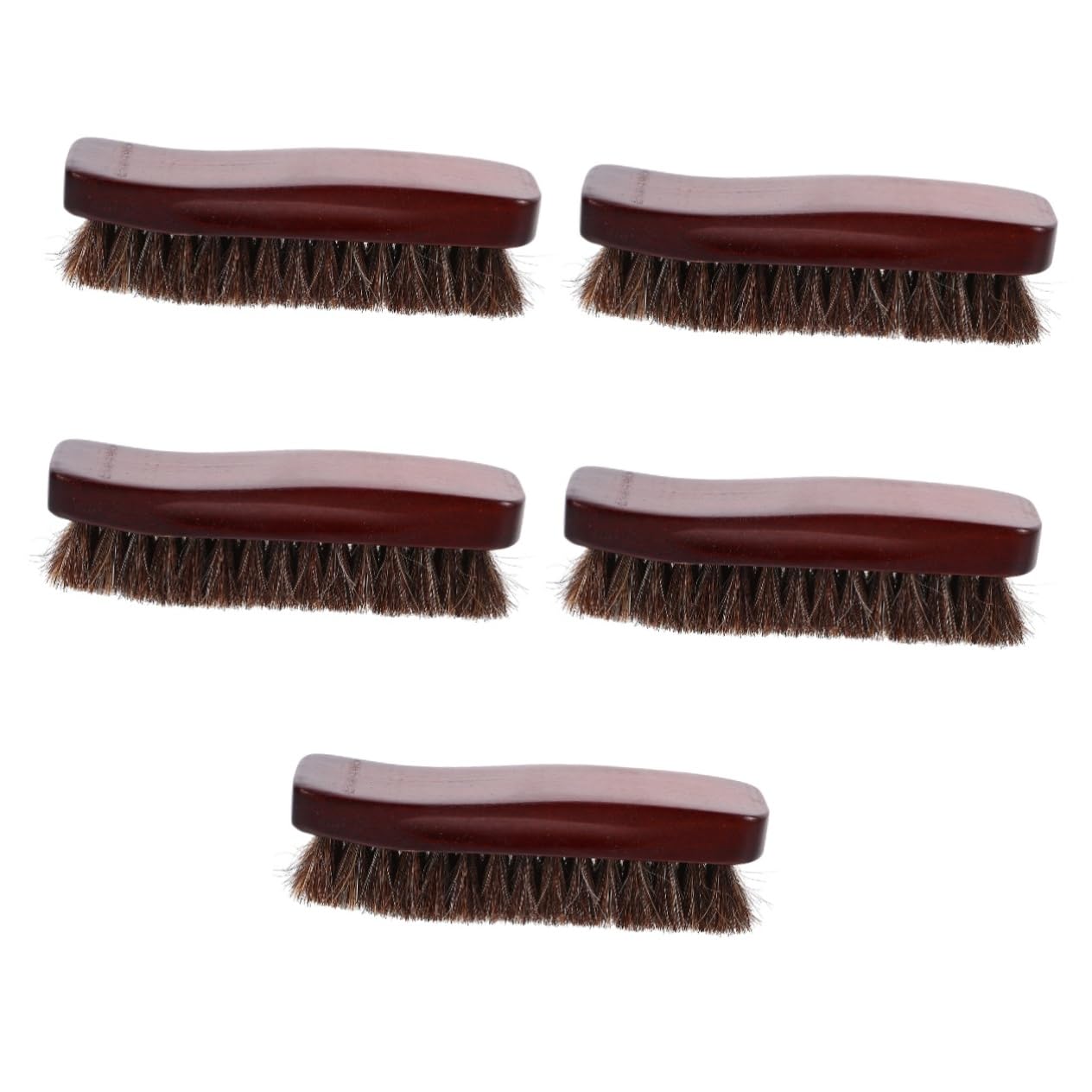BESPORTBLE 5 Pezzi Spazzola Per Scarpe in Legno Spazzola Da Scarpe Stivali Setola Macchia Spazzola Per Lucidare Le Scarpe Sulle Scarpe Strofinare Piccolo Pulito Scarpa Pulita Marrone Di Legno