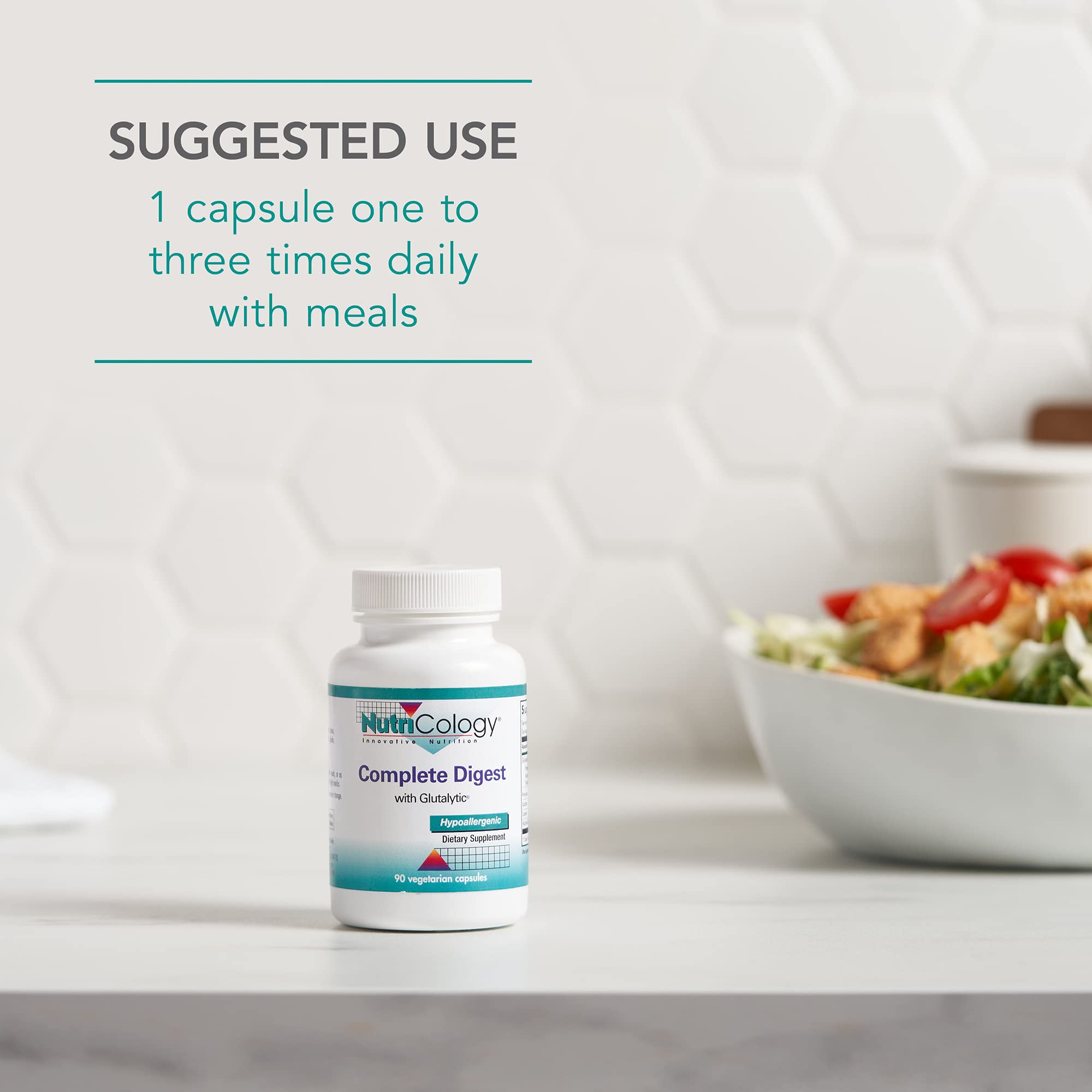 Buy NutriCology Complete Digest Vegan Digestive Enzymes, Gluten