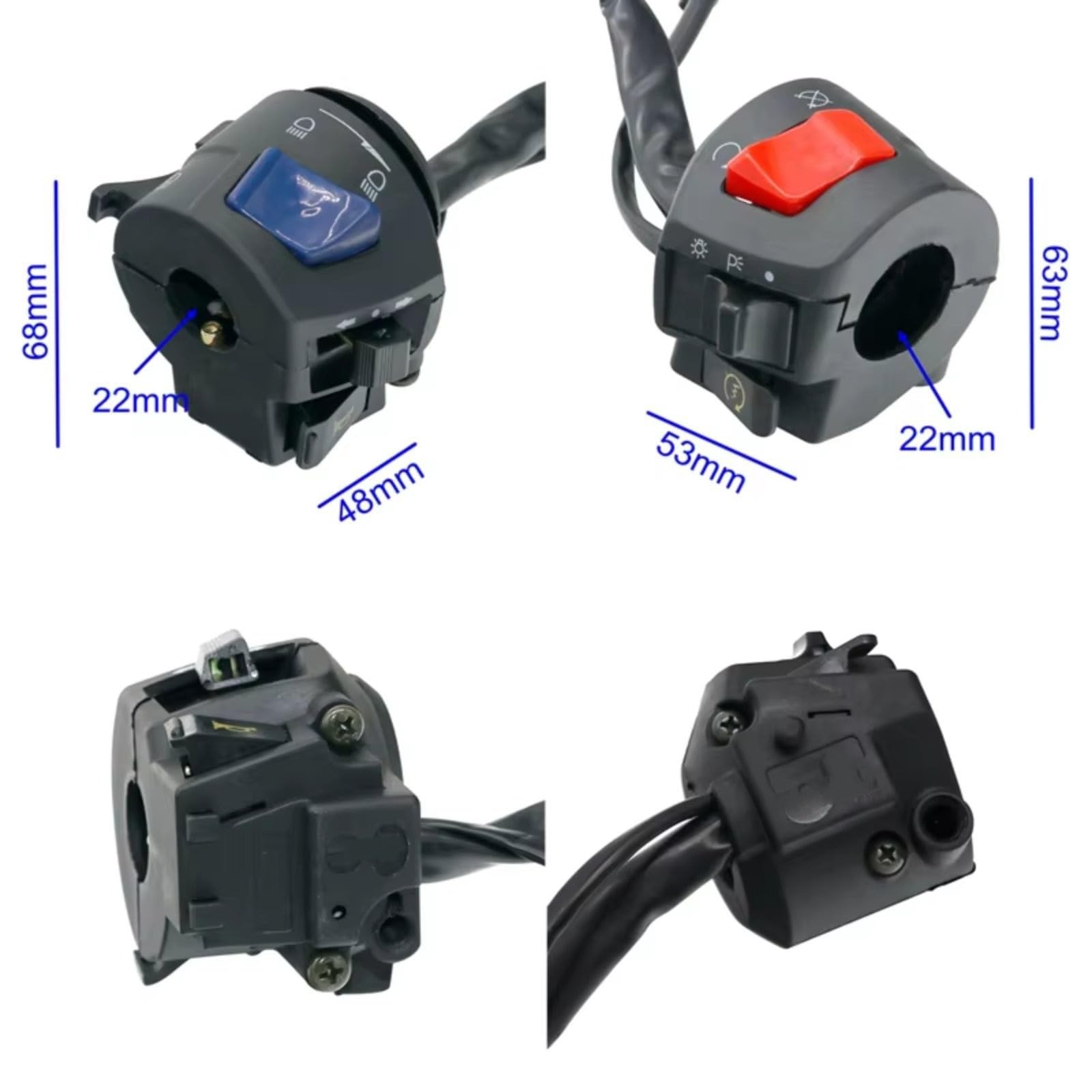 Interruptor Controlador Manillar Izquierdo Derecho Motocicleta