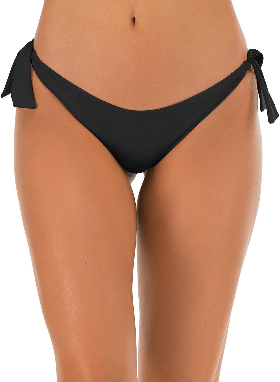GenericBikini Bottoms for Women String Swim Bottom Adjustable Side Tie Bikini Bottom Low Rise Swimsuit Bottom