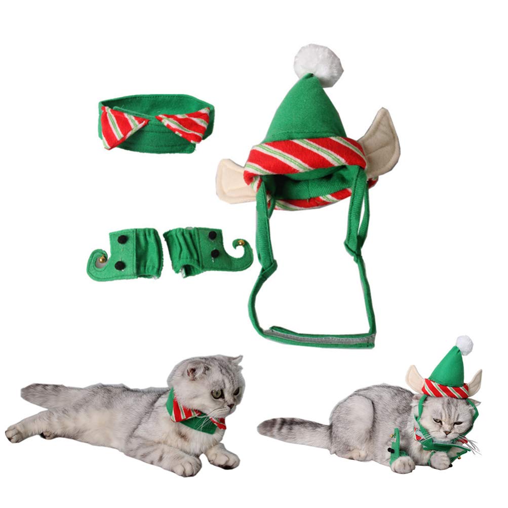 elf costume cat