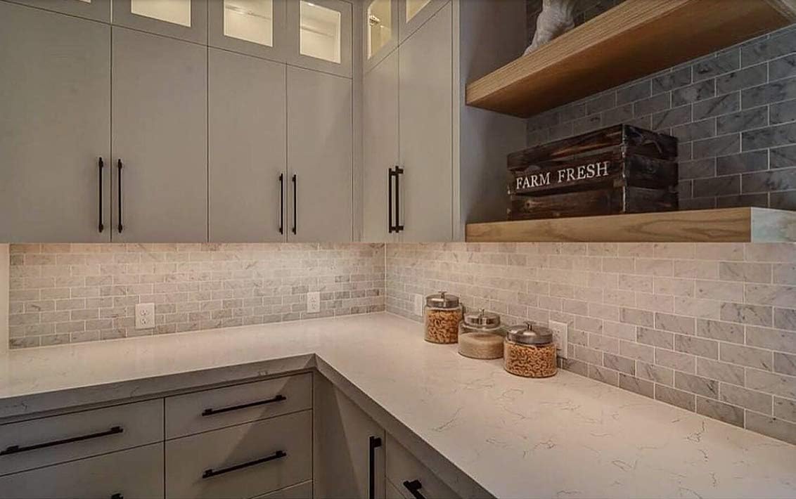 Carrera Marble Backsplash Kitchen Things In The Kitchen