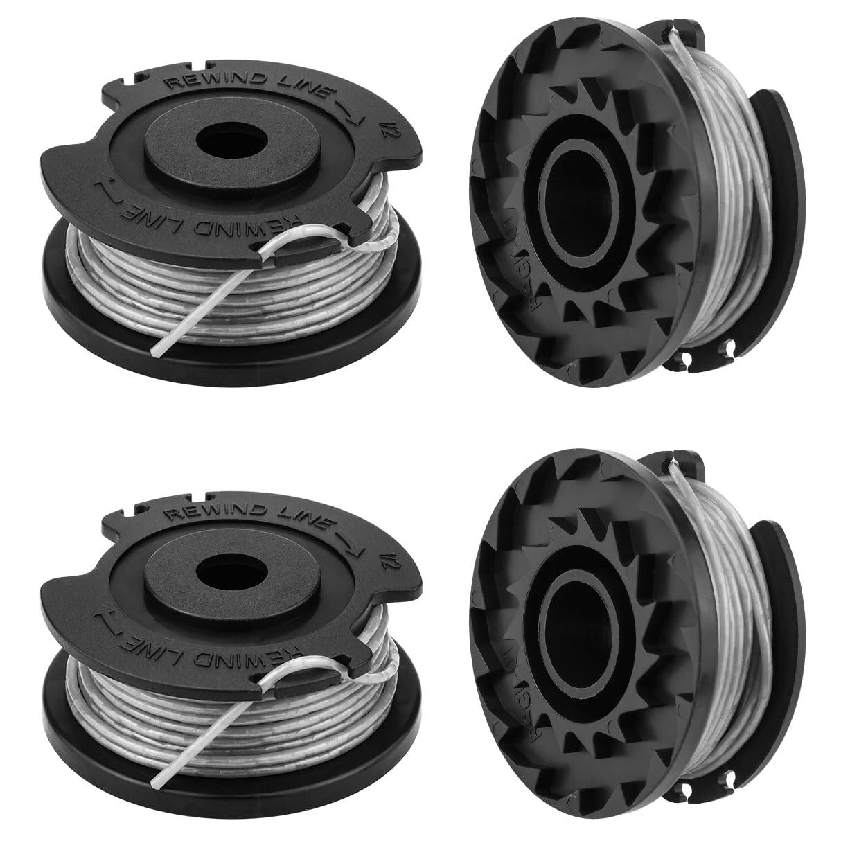 Replacement Strimmer Wire Compatible with Bosch ART 23 SL, BESPOTCL 4PCS Strimmer Spool Line Compatible with Bosch ART 26 SL, EasyGrassCut 18, 23, 26, 18-230,18-260