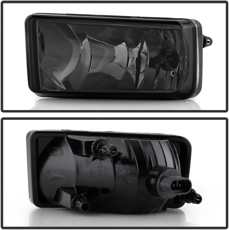 ACANII - For 2007-2013 Chevy Tahoe Suburban Avalanche Silverado Smoked Bumper Fog Lights Driving Lamps Pair Left+Right