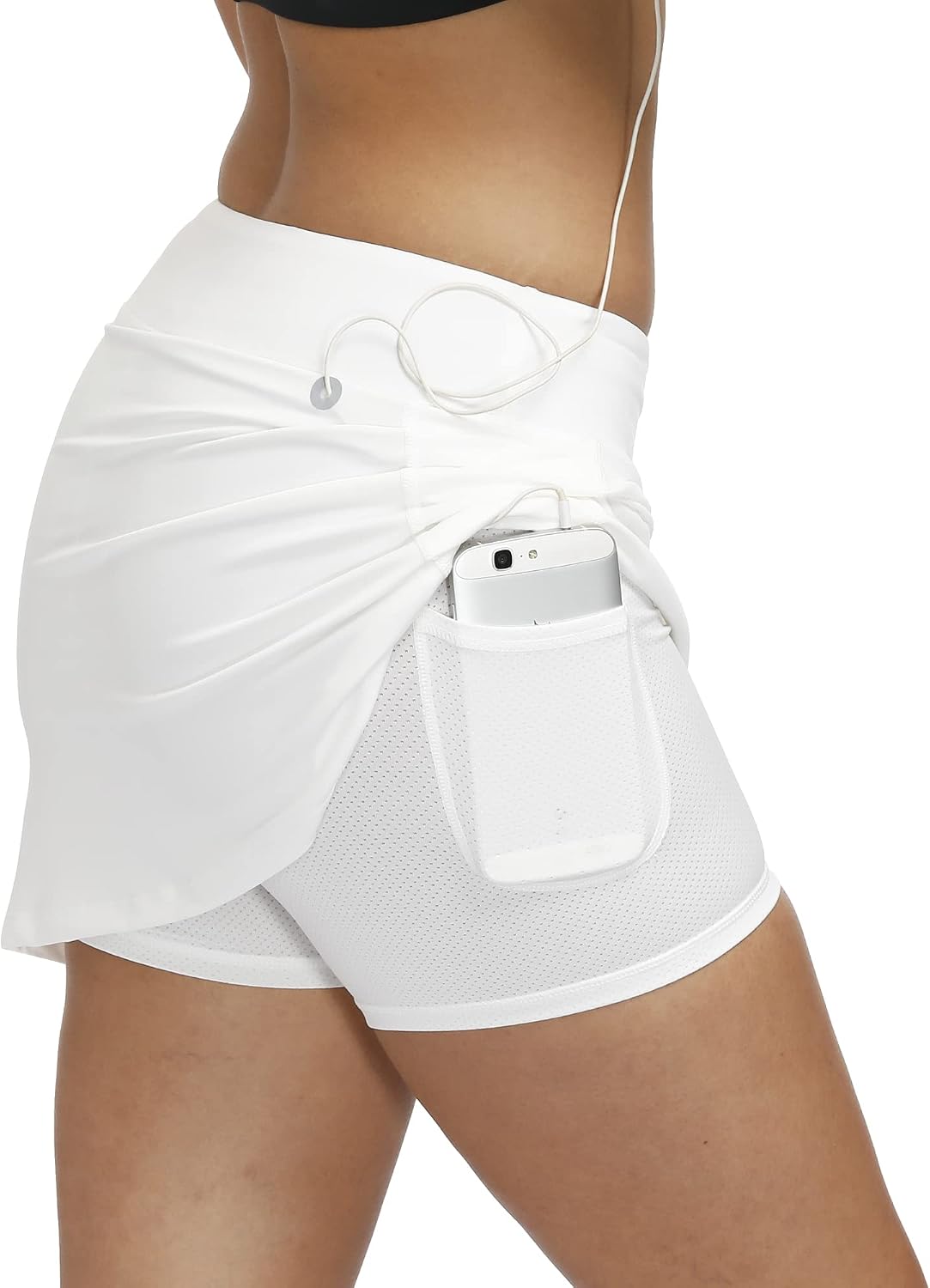 3AXE Women's Tennis Skorts with Inner Shorts Pockets Golf Sports Running Dress Lightweight Active Skirts
