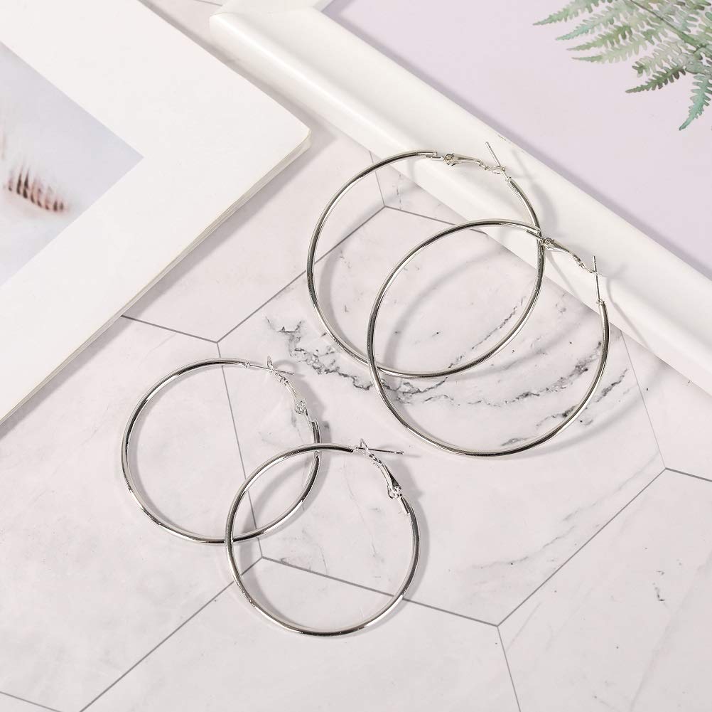 Orecchini a cerchio grandi da donna Splendidi orecchini a cerchio in acciaio inossidabile 316L ipoallergenico per ragazze acquista in modo economico - spedizione gratuita, recensioni reali con foto