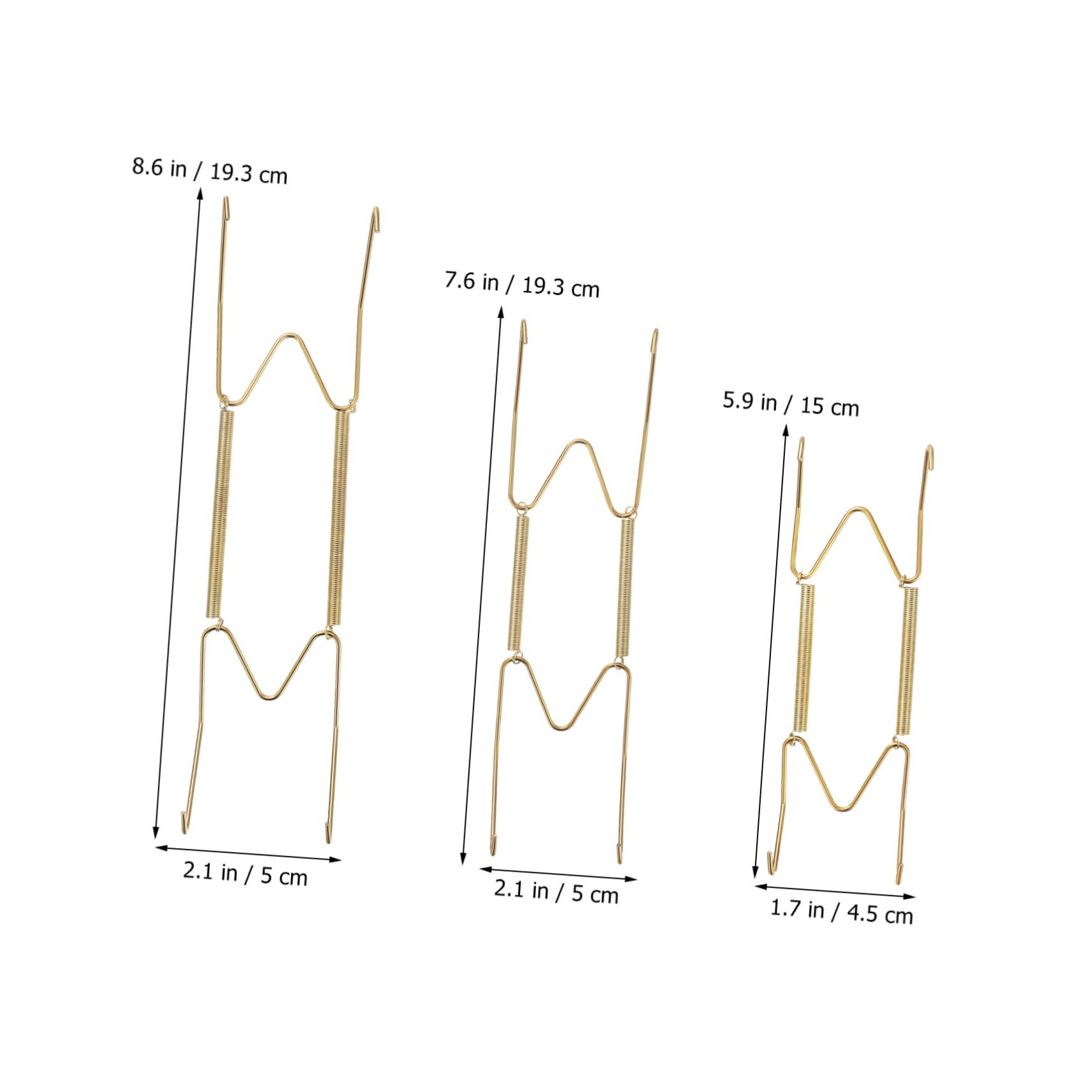 FUNOMOCYA 12pcs w Type Invisible Plate Hangers Decorative Wall Plate Holders with Wire Design Easy Install Wall Decor Hooks