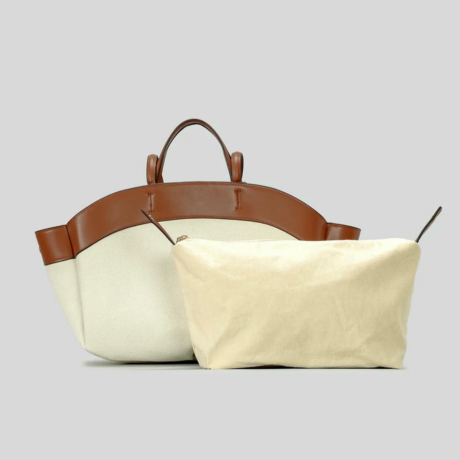 Schultertasche Damen Große Kapazität Korbtasche Lässige Leinwand Patchwork Frauen Schultertaschen Einfache Paneled Shopper Tote Tasche-Kaffee