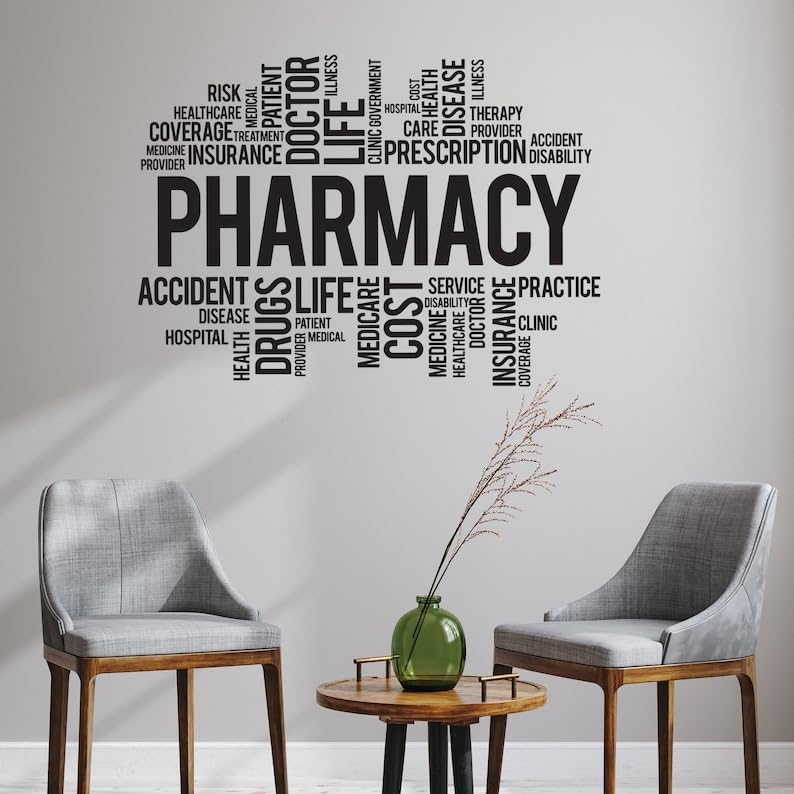 SnappySticker Pharmacy Wall Sticker PVC Vinyl Easy to Stick (27 X 37)-image-14