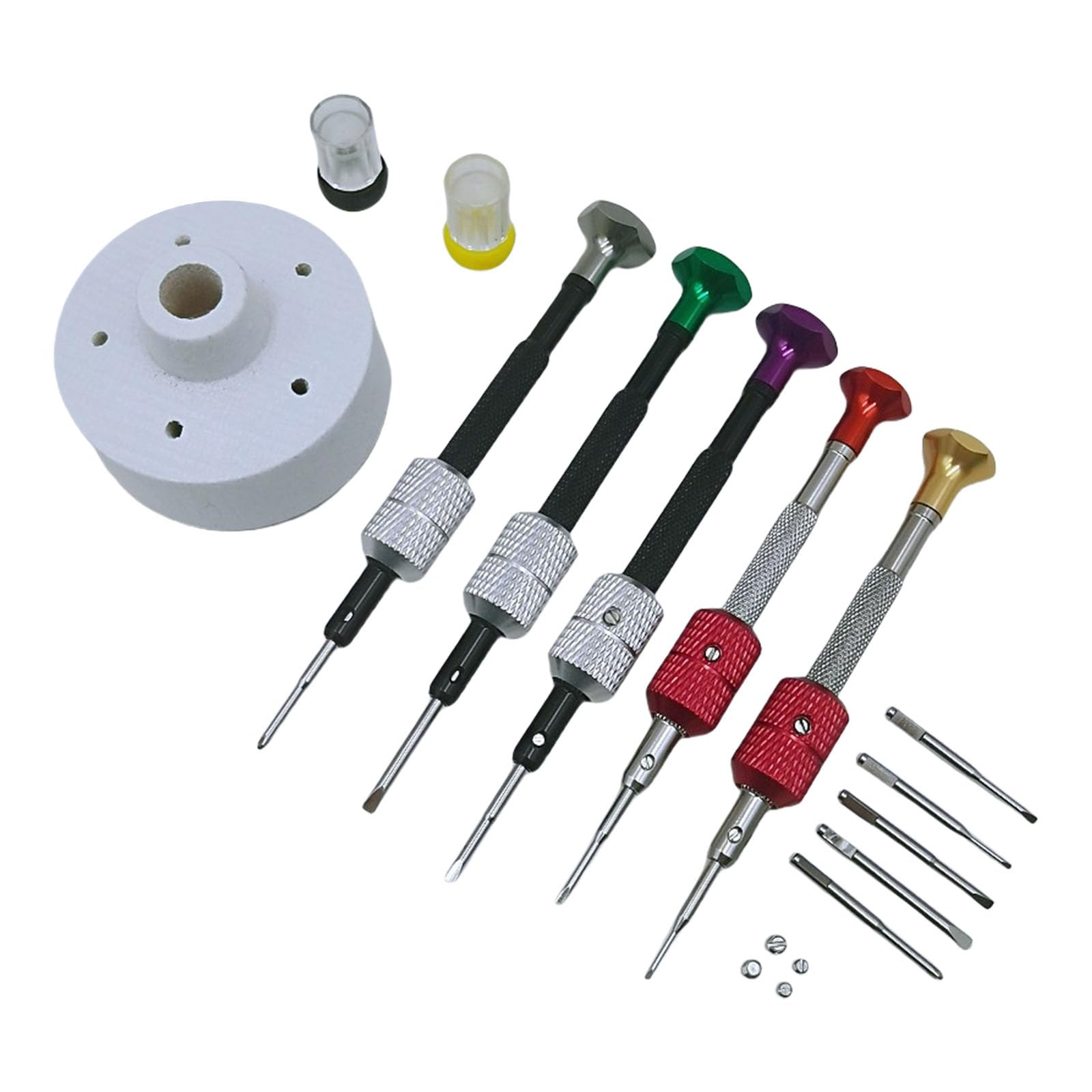 5Pcs Screwdriver Set Jewelers Screwdriver Set Watch for Watch Jewelry Eyeglasses Sunglass Electronics Phone Repair