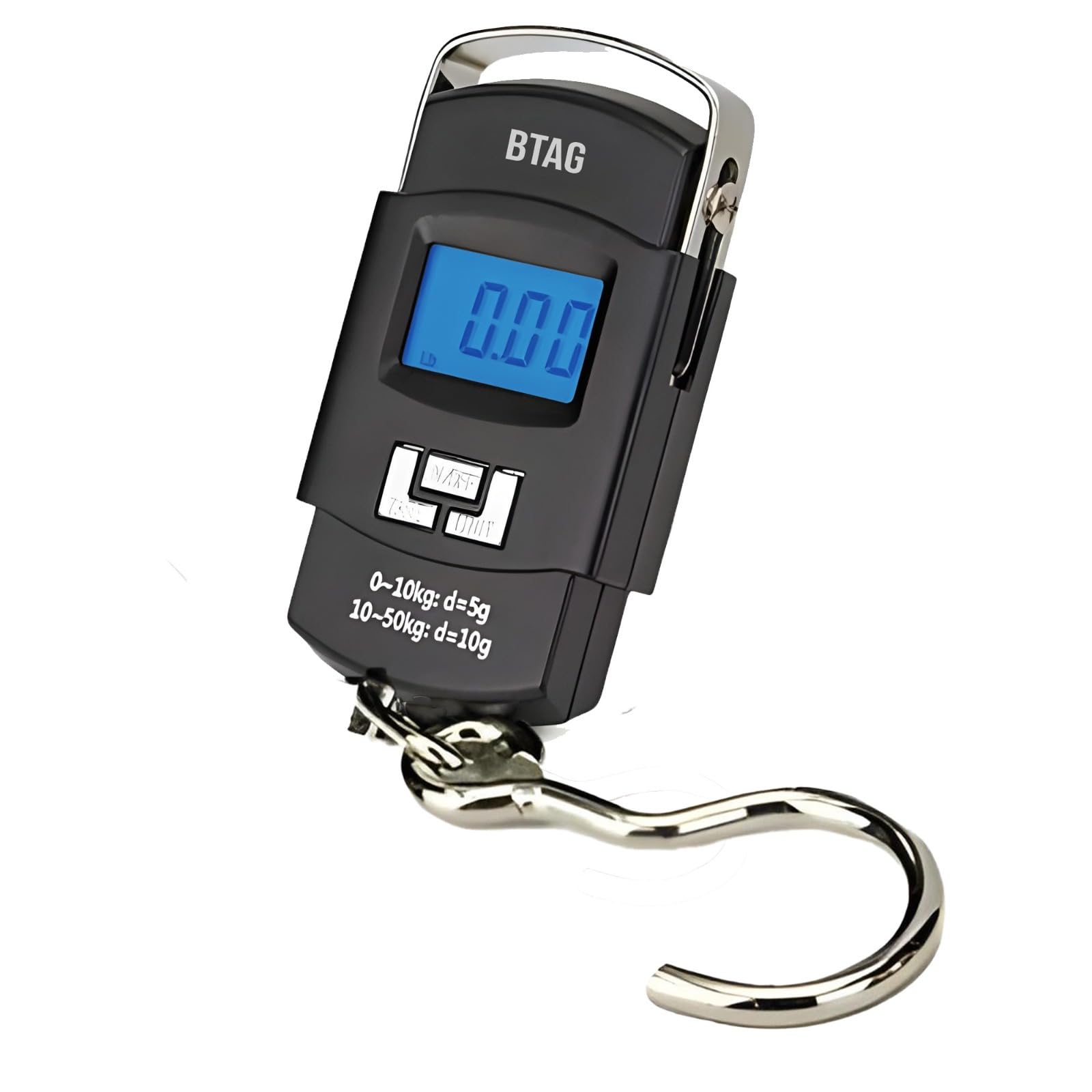 Btag Electronic Portable Digital LED Screen Luggage Weighing Scale|Handheld Travel Weight Measuring Scale for Suitcases, Bags&Baggage,50 kg/110 Lb For Multi-Purpose Use. Pack of 1 (JY-26_HOOK_TYPE)
