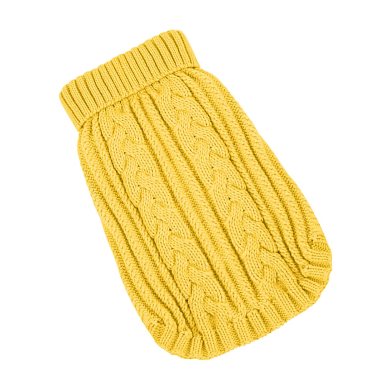 POPETPOP Lot De 3 Pulls pour Petits Chiens Vêtements Tendance en Tricot Jaune Taille XXS Confortables Et Robustes