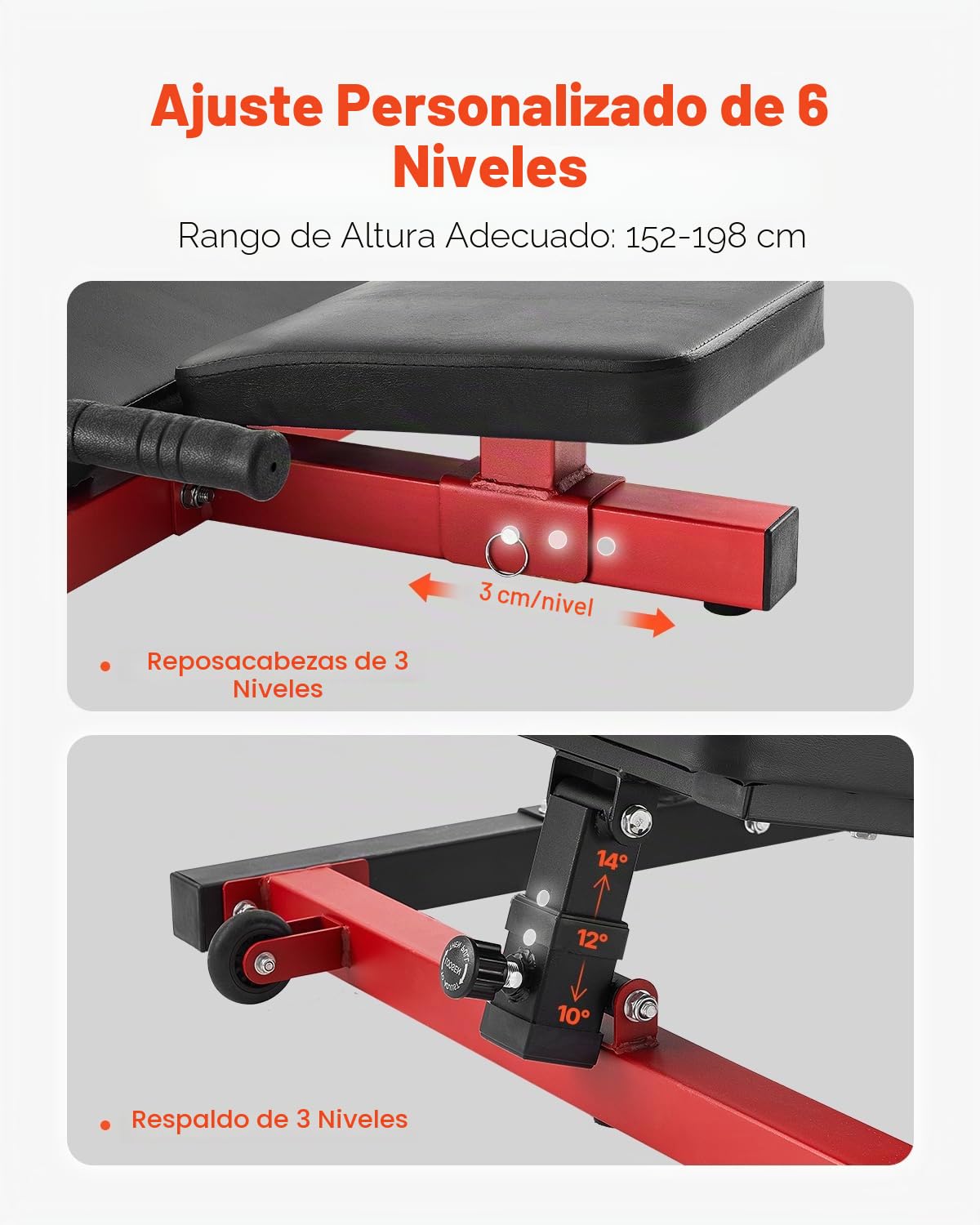 VEVOR Prensa de Piernas Vertical, Máquina de Gimnasio en Casa Especial para la Parte Inferior del Cuerpo, Acero al Carbono, para Prensas Alta Intensidad, Capacidad 259 kg, 1268 x 1231 x 1106 mm