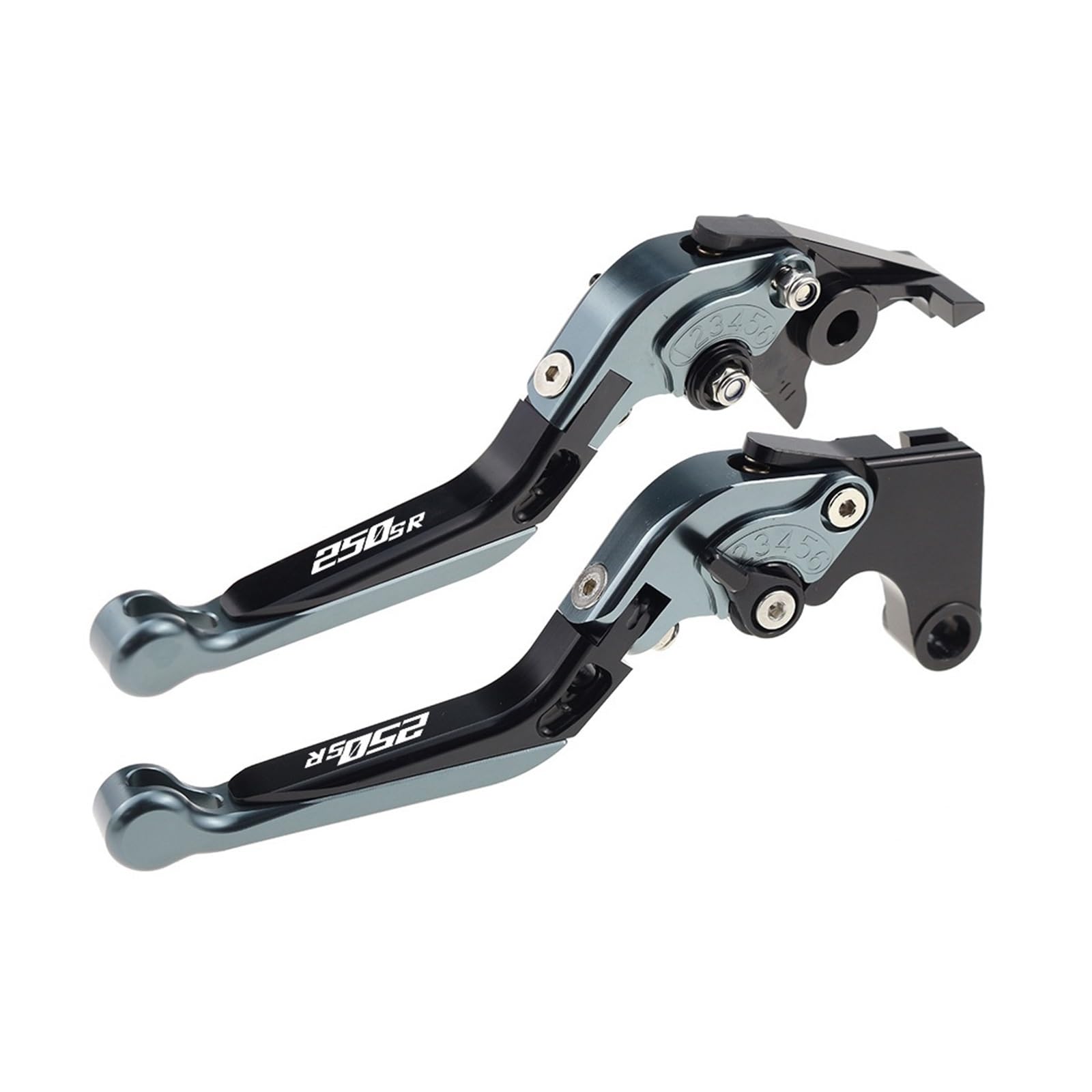 Wnftyske Grey I Motorcycle Brake Clutch Lever Pivot Levers Motorcycle Cnc Accessories For Cfmoto 250-Sr 250 Sr 250Sr 2019-2022 Folding Extendable Brake Clutch Levers Adjustable Handle Set