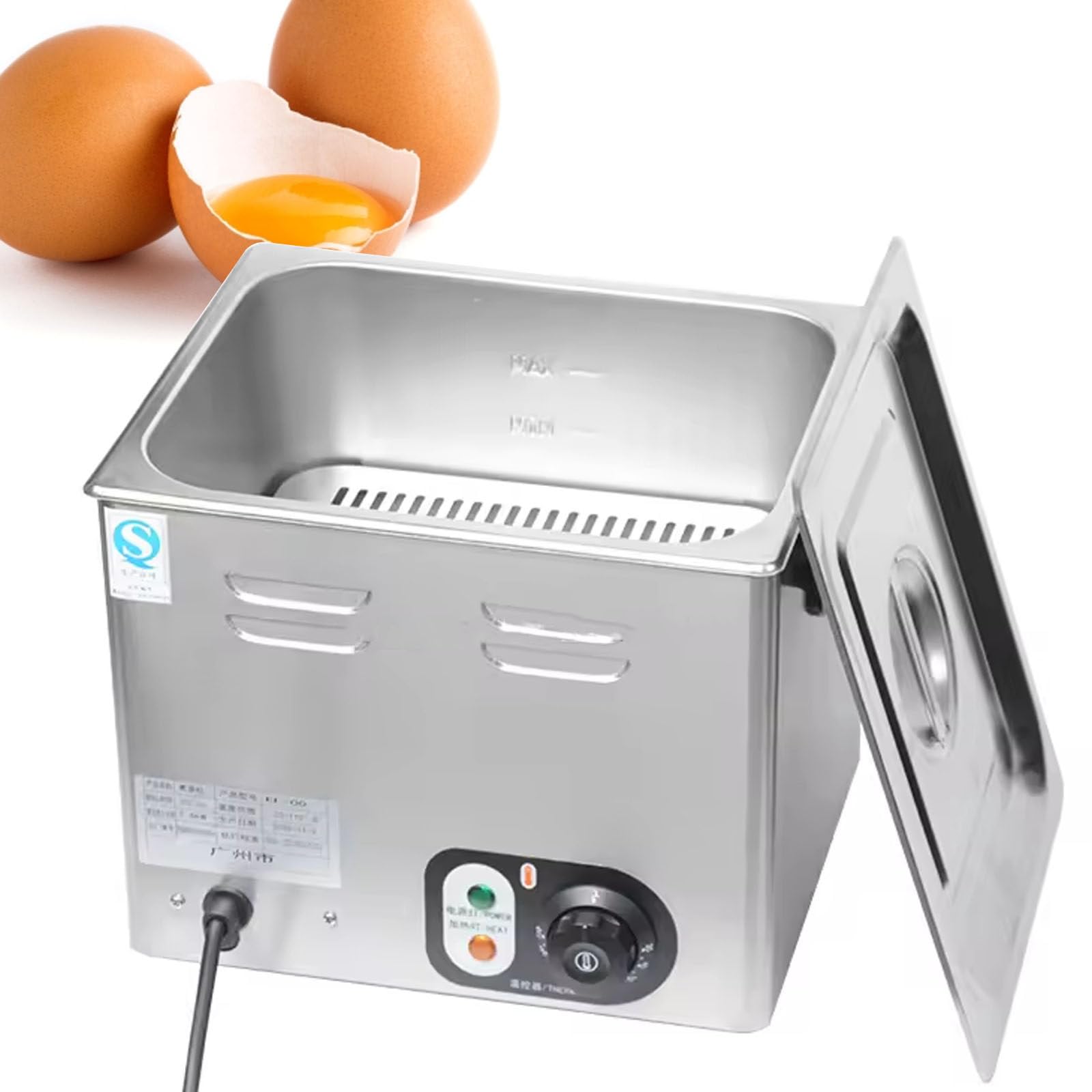 MáQuina Para Hervir Huevos EléCtrica De Cocina, Hervidor De Huevos Escalfados De Gran Capacidad De 60 Piezas, Hervidor De Huevos Comercial, Hervidor De Huevos De Aguas Termales,110V