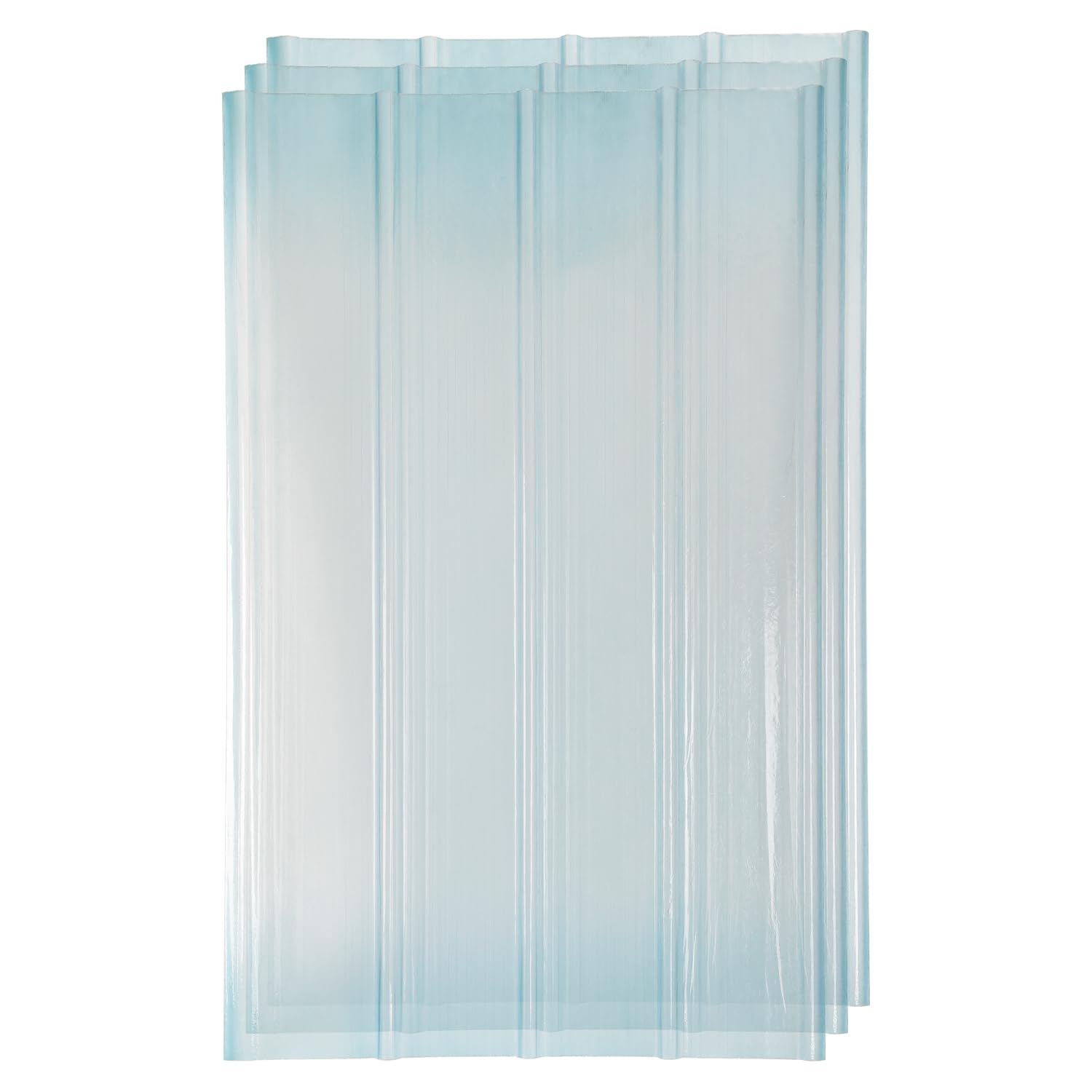 FRP - Lamiere trapezoidali ondulate 2mm FRP - Pannelli per luce naturale per tetto, pannelli del tetto, binari per tetti, pannelli profilati, lamiere trapezoidali di ricambio - resistenti al