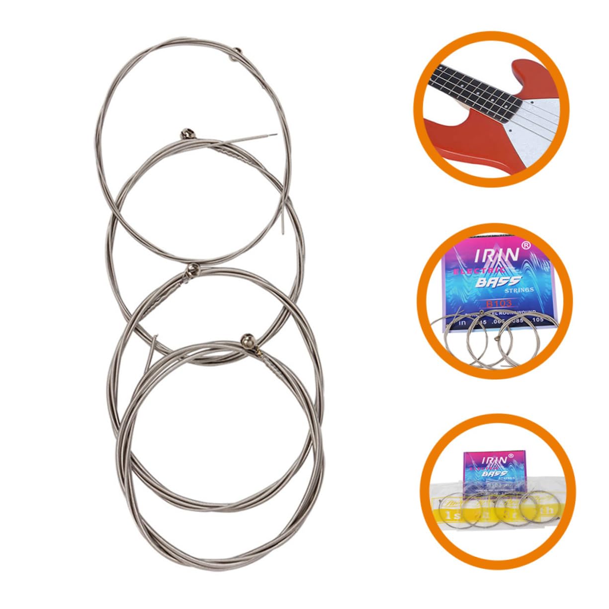 ULDIGI Bass Strings 1 Pack of 4-string Copper Alloy Easy to Install
