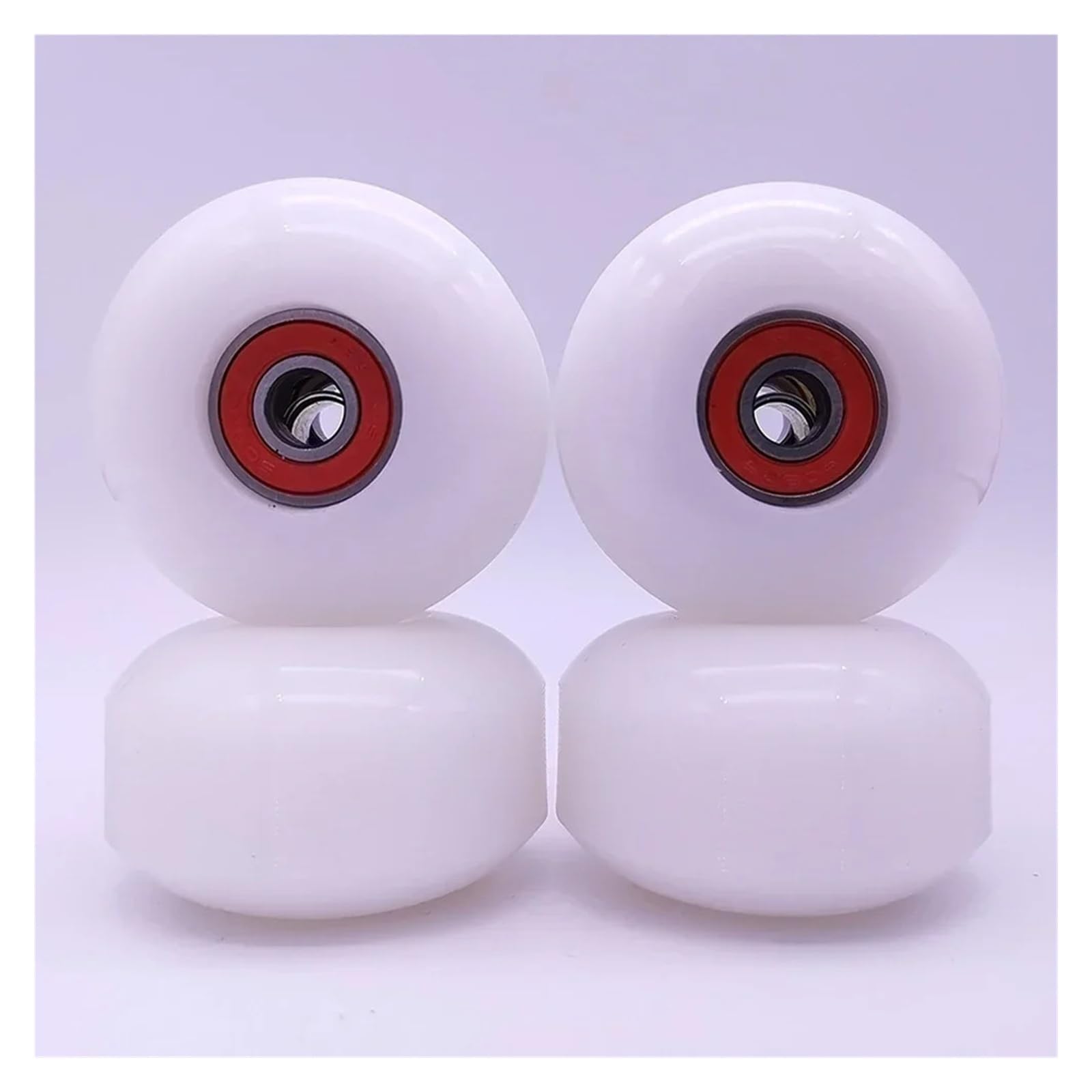 Générique 4 pièces Roues de Planche à roulettes avec roulement 52x32mm 95A Roues de Planche à roulettes Longboard Souples roulement ABEC-9 pièces d'accessoires de Patinage à roulettes
