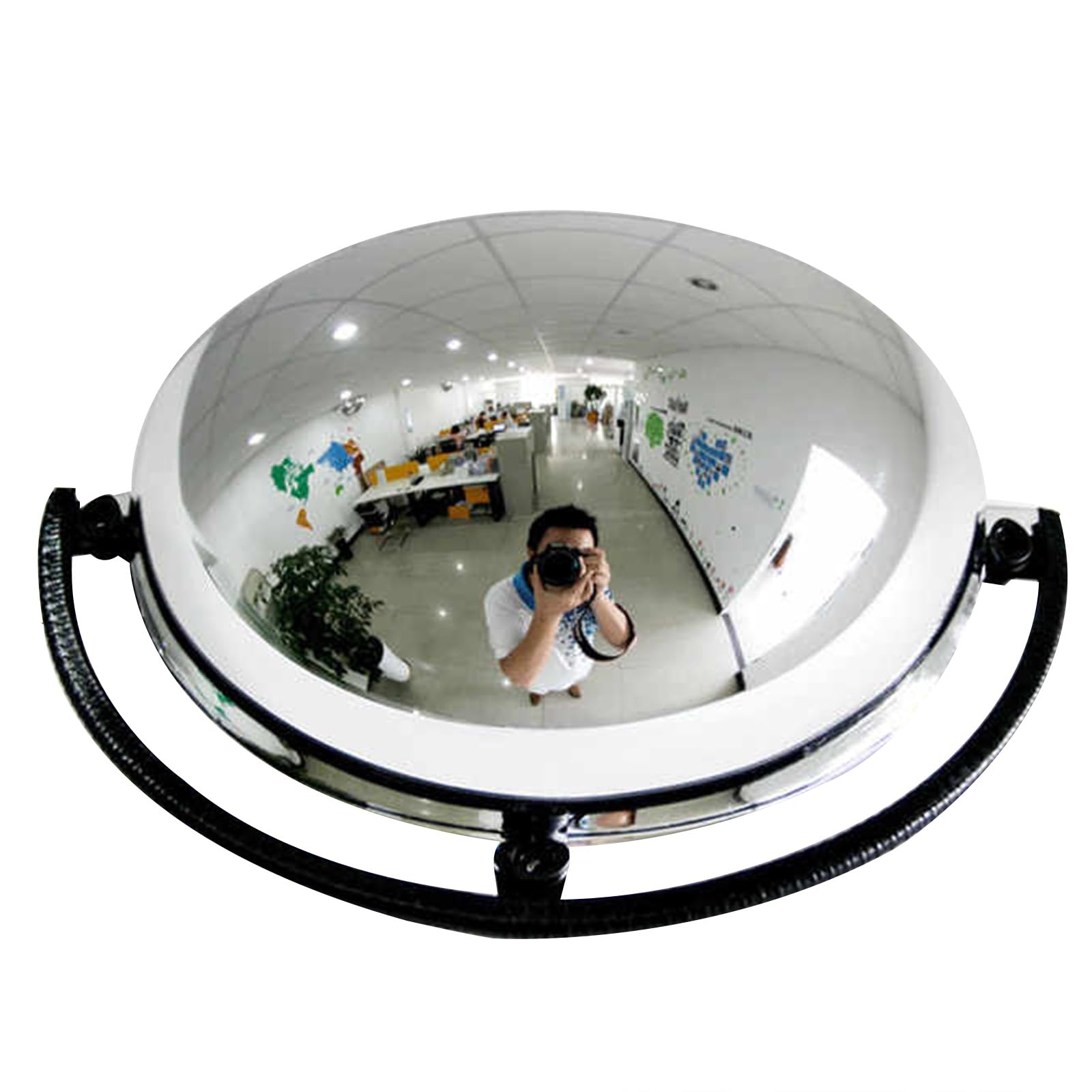 Reflector de almacén esférico para el control visual en pasillos 8
