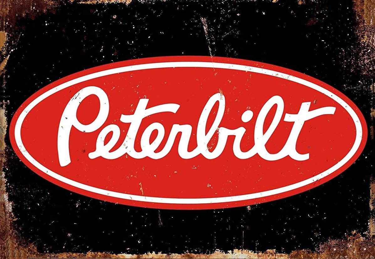 Bioprocess Metalposter05 Vintage Peterbilt Trucks Tin Sign Metal Decor Metal Tin Sign 8X12 Inches