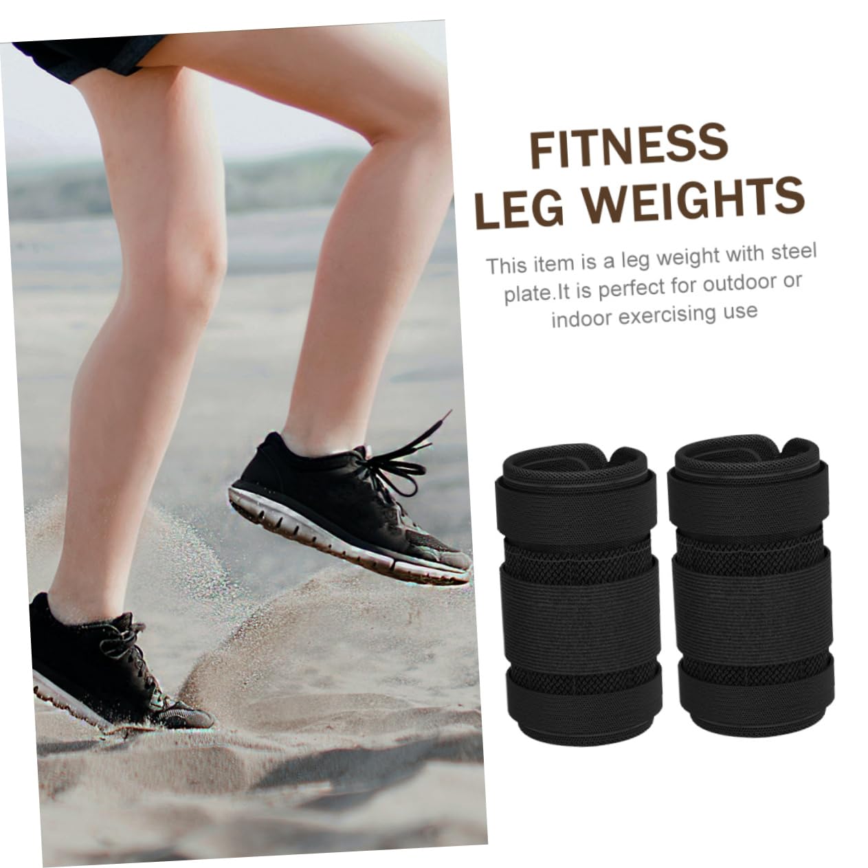 1set Pesi Per Caviglie Regolabili Ankle Weights Con Piastra Acciaio Attrezzi Per Allenamento All Aperto Per Fitness Jogging Esercizi Casa Da Pesi Totale