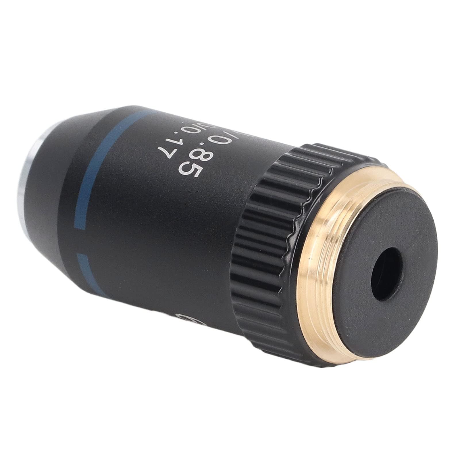 Objetivo Acromático Objetivos de Microscopio de Latón Lente Objetivo de Microscopio Interfaz de Lente de Microscopio 60X 20,2 Mm para Laboratorio de Biología