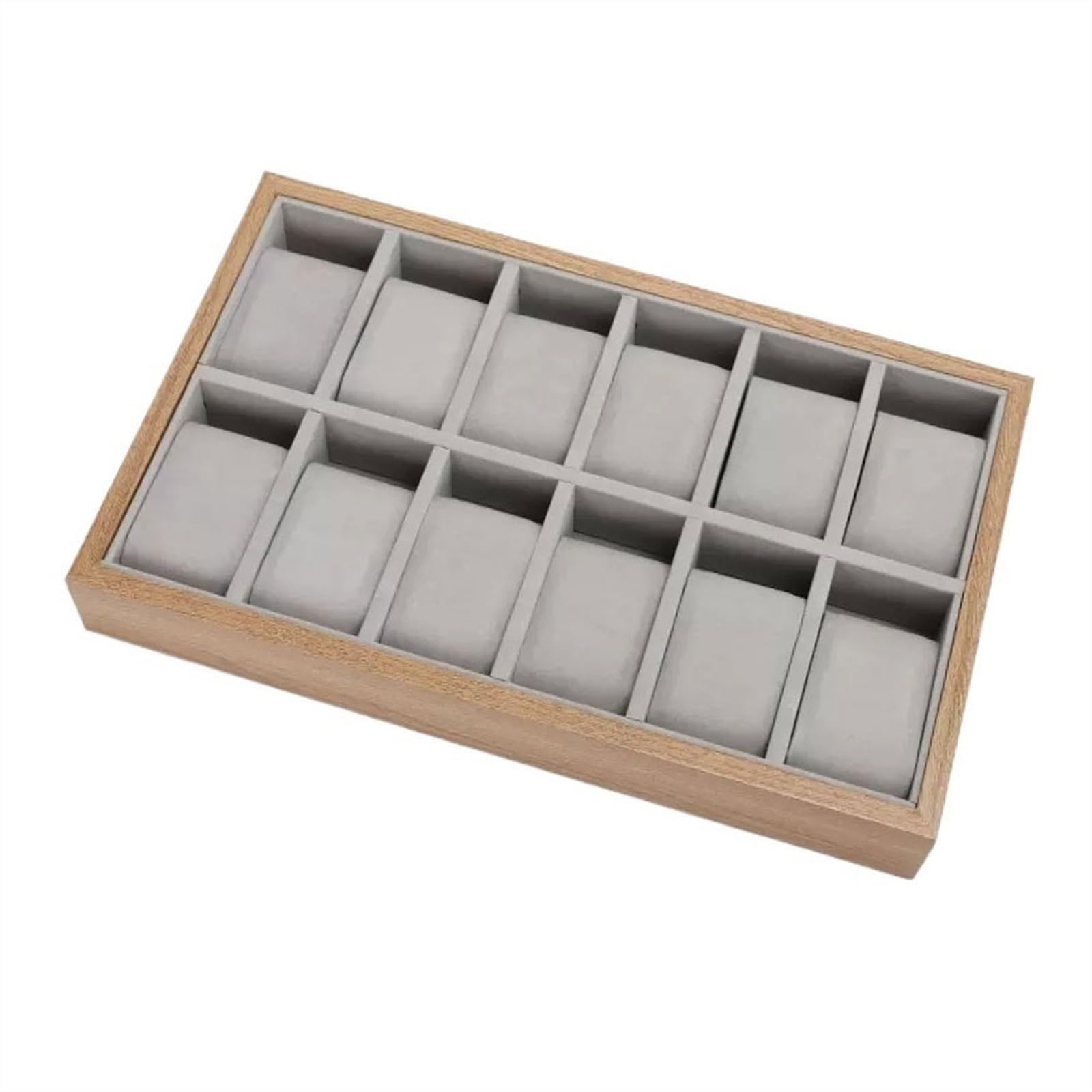 Kp6xLf3gT watch holder box 12 Grid High-end Wooden Watch Organizers Display Boxes Multifunctional Jewelry