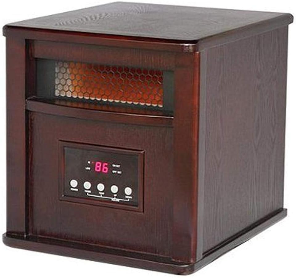 WI-0035WC Infrared Heater, Dark Oak