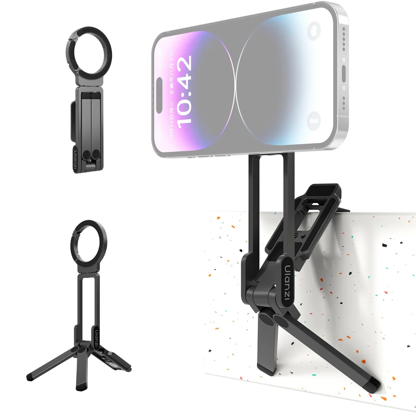 Amazon.co.jp: Ulanzi MA38 スマホ三脚 MagSafe対応 自撮り棒 スマホ