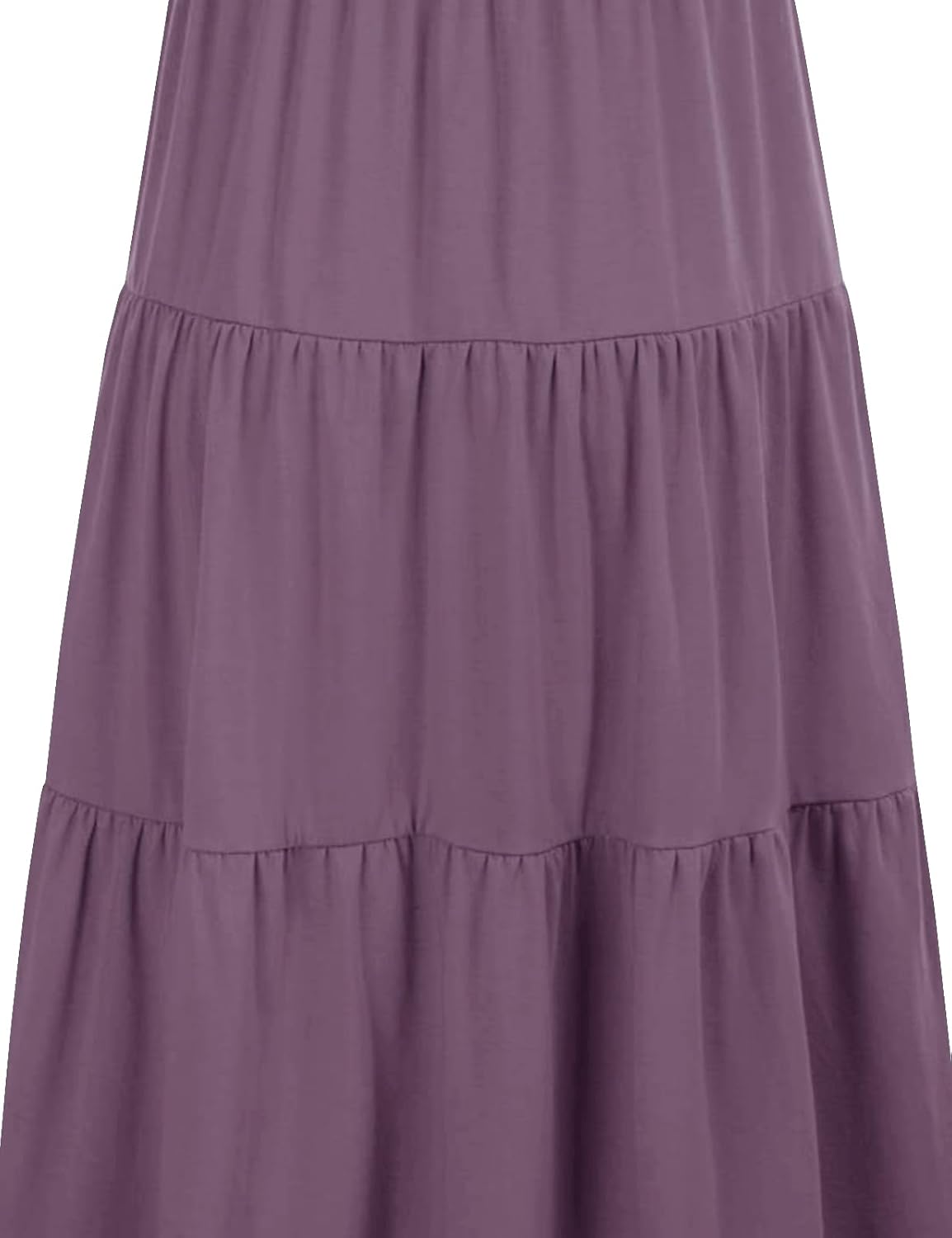 Womens Flutter Long Sleeve Smocked Tiered Nursing Dress for Breastfeeding with Pockets - Image 5