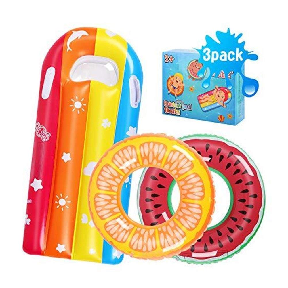Buy HYJUN 3 Pack Pool Floats For Kids Inflatable Swimming Rings Fruit
