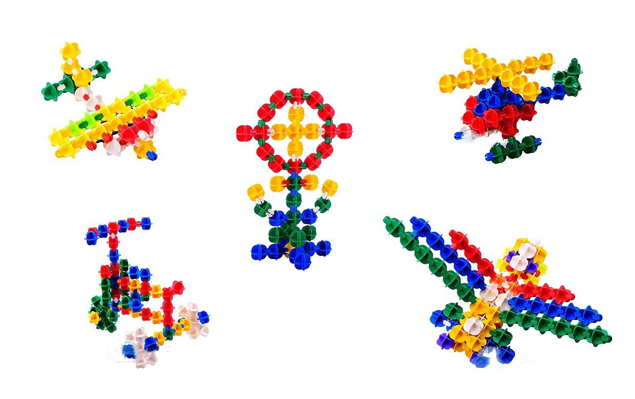 HASTAP Snowflakes/Star Shape Building Blocks Having 200 pcs Stem Learning Puzzle Toys for Kids (for Age 3+ Years) (Multicolur) (B0978X1C7K) Amazon Price History, Amazon Price Tracker