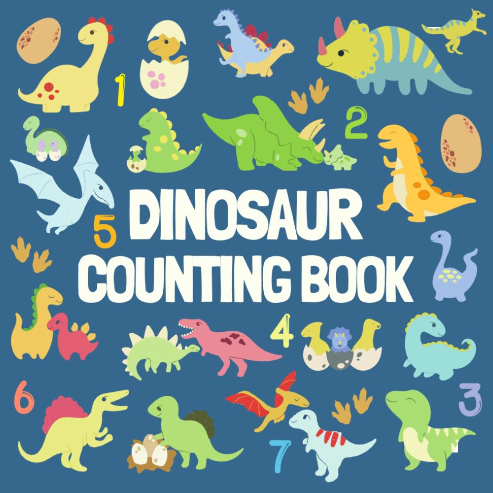 Dinosaur Counting Book: Fun Activity Book For 2-5 Year Olds