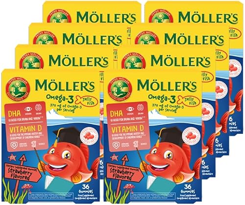 Moller's ® | Gominolas Omega 3 para Niños | Fresa | Paque… - 1