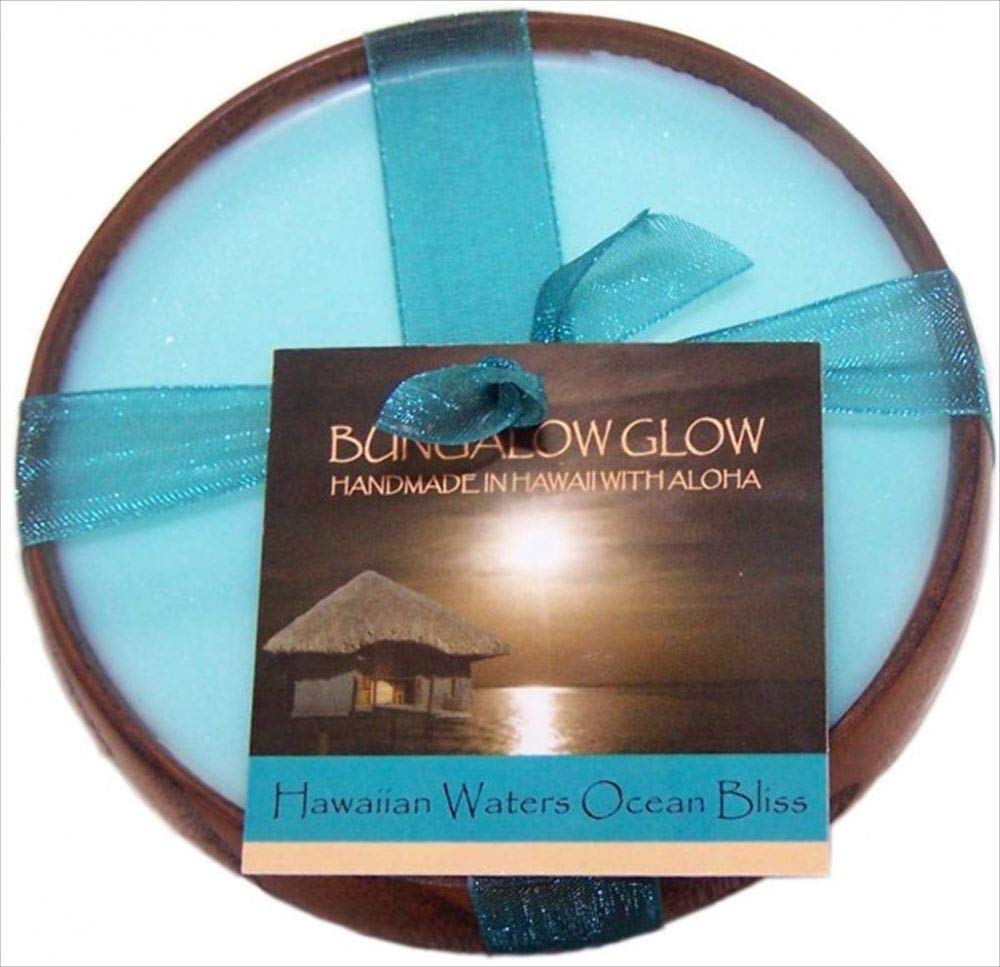 BUNGALOW GLOW Hawaiian Waters Wood Candle, 6 OZ