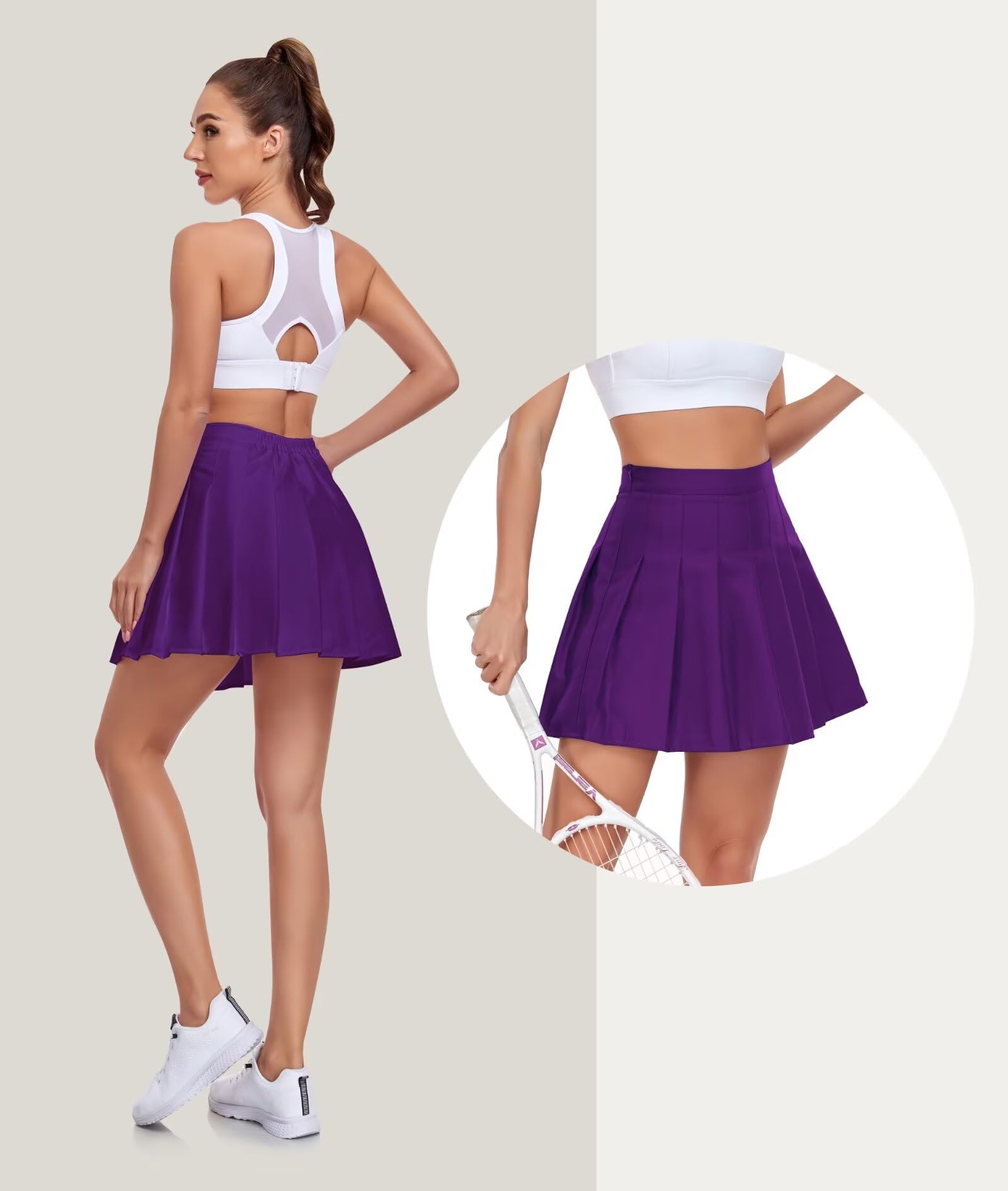 Faldas plisadas de tenis para mujer y niña, de cintura alta, falda acampanada, uniforme escolar, pantalones cortos de golf, talla 2T-4XL