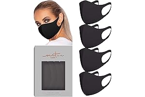 Second Skin Comfort: Buttery Soft Washable Cloth Face Masks (4-Pack)