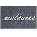 Price comparison product image Welcome Mats for Front Door with Non Slip Rubber Backing Indoor Outdoor Doormat Super Absorb Mud Easy Clean High Traffic Areas Entrance Rug