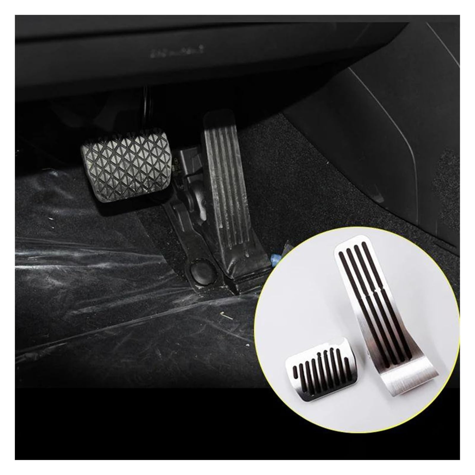 per Mazda CX-3 CX3 2014-2021, AT MT Pedale del Freno a Gas Pedale Pad Freno Pedali per Auto in Acciaio Inossidabile,AT