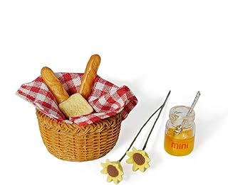 Miniature Food Dollhouse Accessories Garden Decor 1:12 Scale Bread Honey...