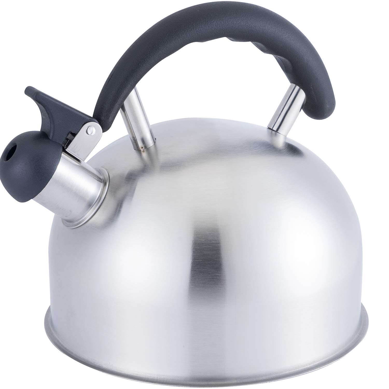 Bouilloire siffleur inox 2,5L pour plaque induction, gaz et électrique