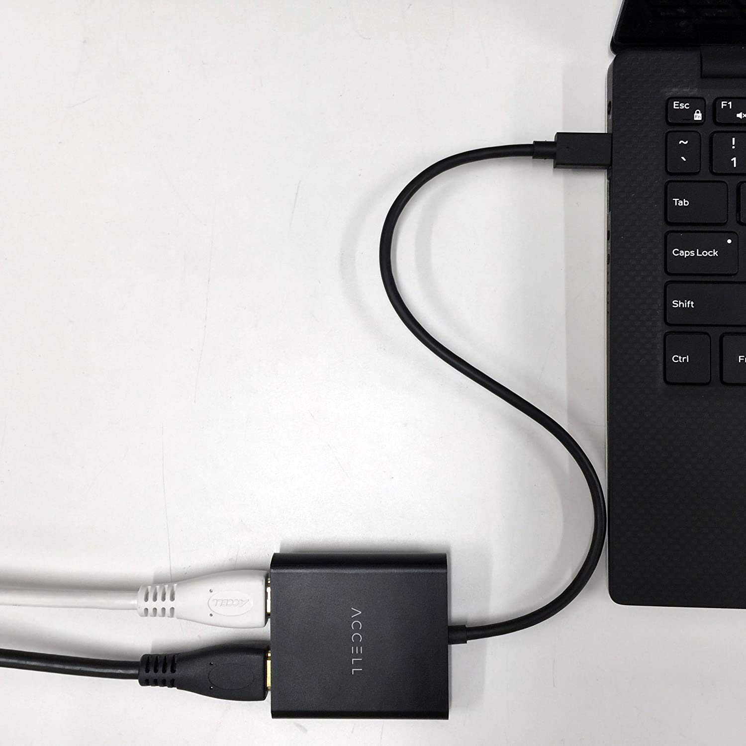 Accell u227b-001b USB-C a HDMI, adattatore multi-monitor nero Nero 2 HDMI Outputs