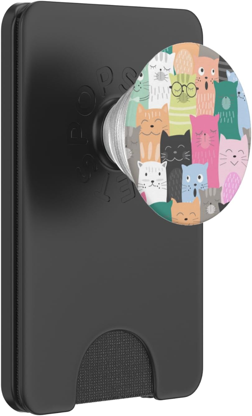 Kitty Cat Chorus PopSockets PopGrip: Swappable Grip for Phones & Tablets PopSockets PopWallet for MagSafe