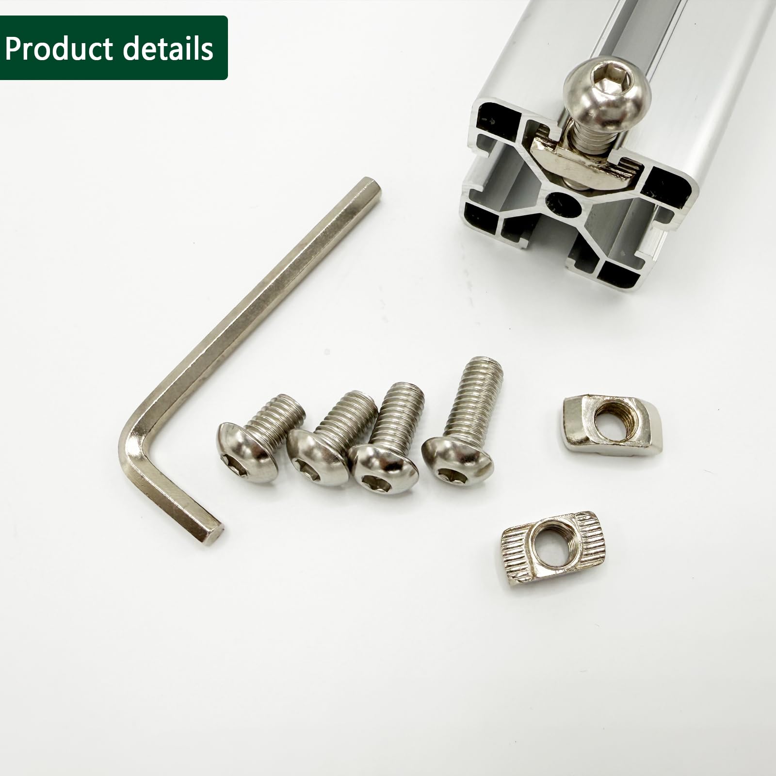 Dtacke 50-Pack M5 T-Nuts For 2020 Aluminum Extrusion - Sliding T Slot Nut For 3D Printer & CNC Builds - View #8