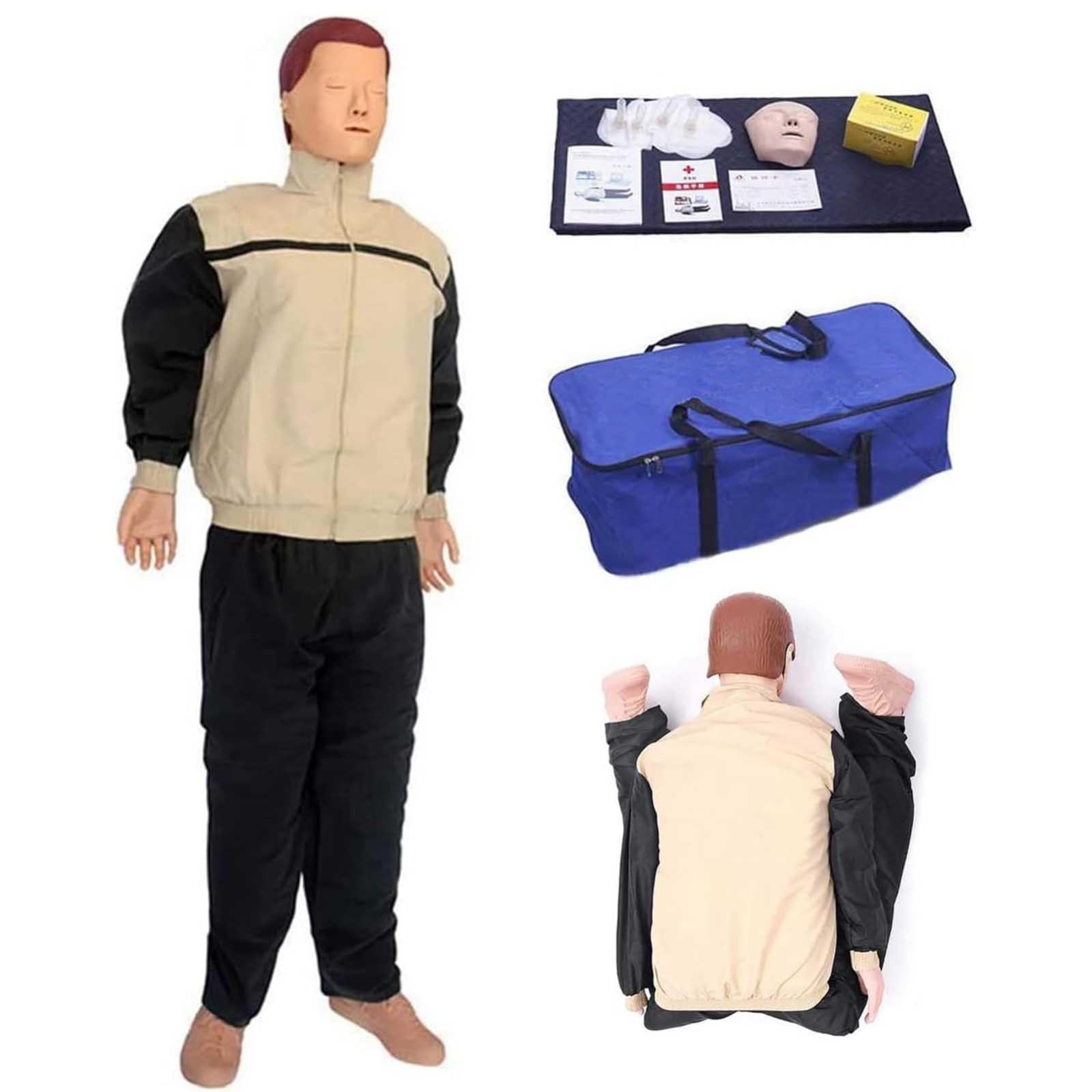 ELZEM Reanimationspuppe Erste Hilfe CPR Übungspuppe Trainingspuppe Kardiopulmonaler Wiederbelebungssimulator Für Medizinische Pädagogische Trainingshilfe