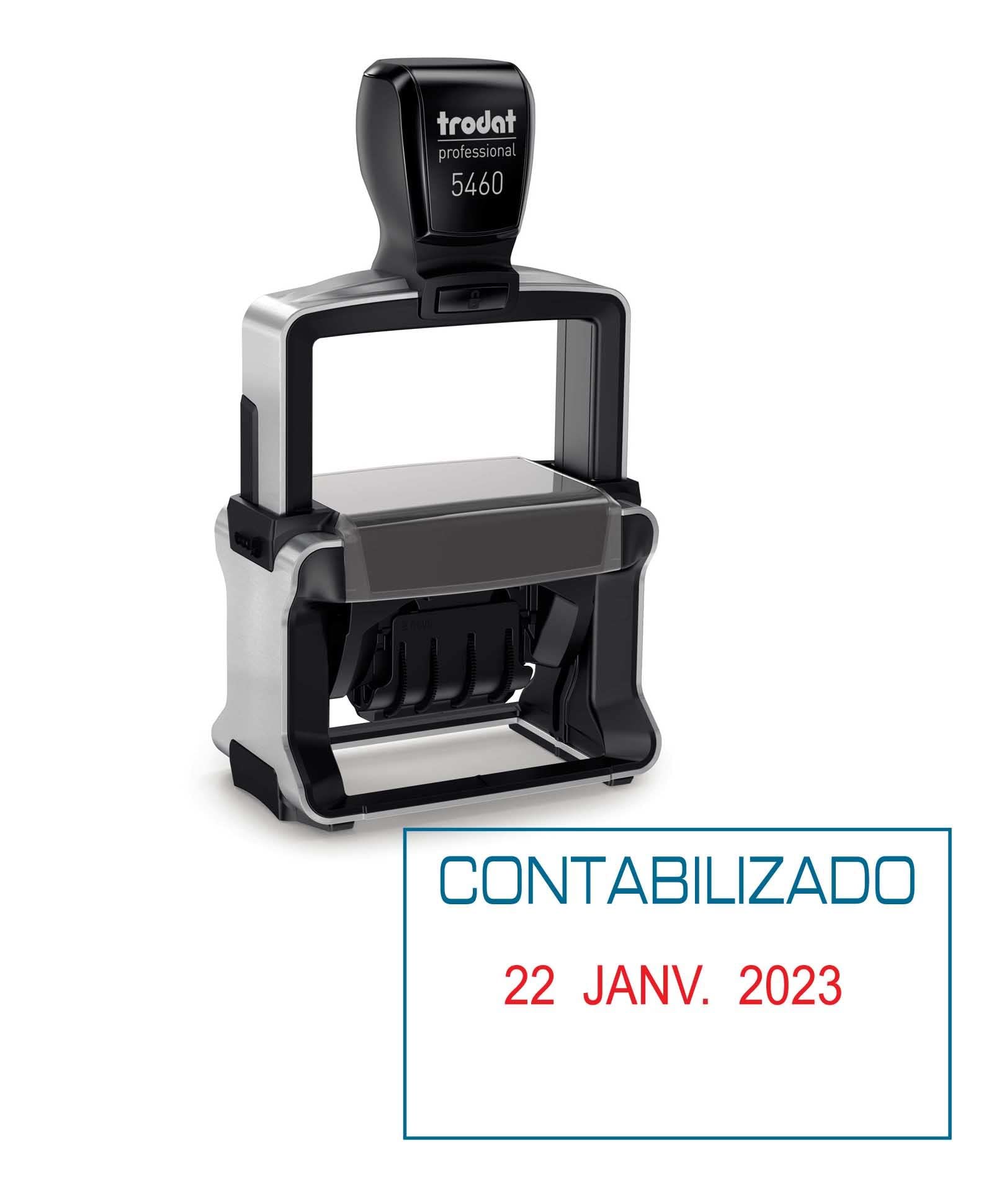 Sello fechador automático Español con formula "CONTABILIZADO" - TRODAT 5460