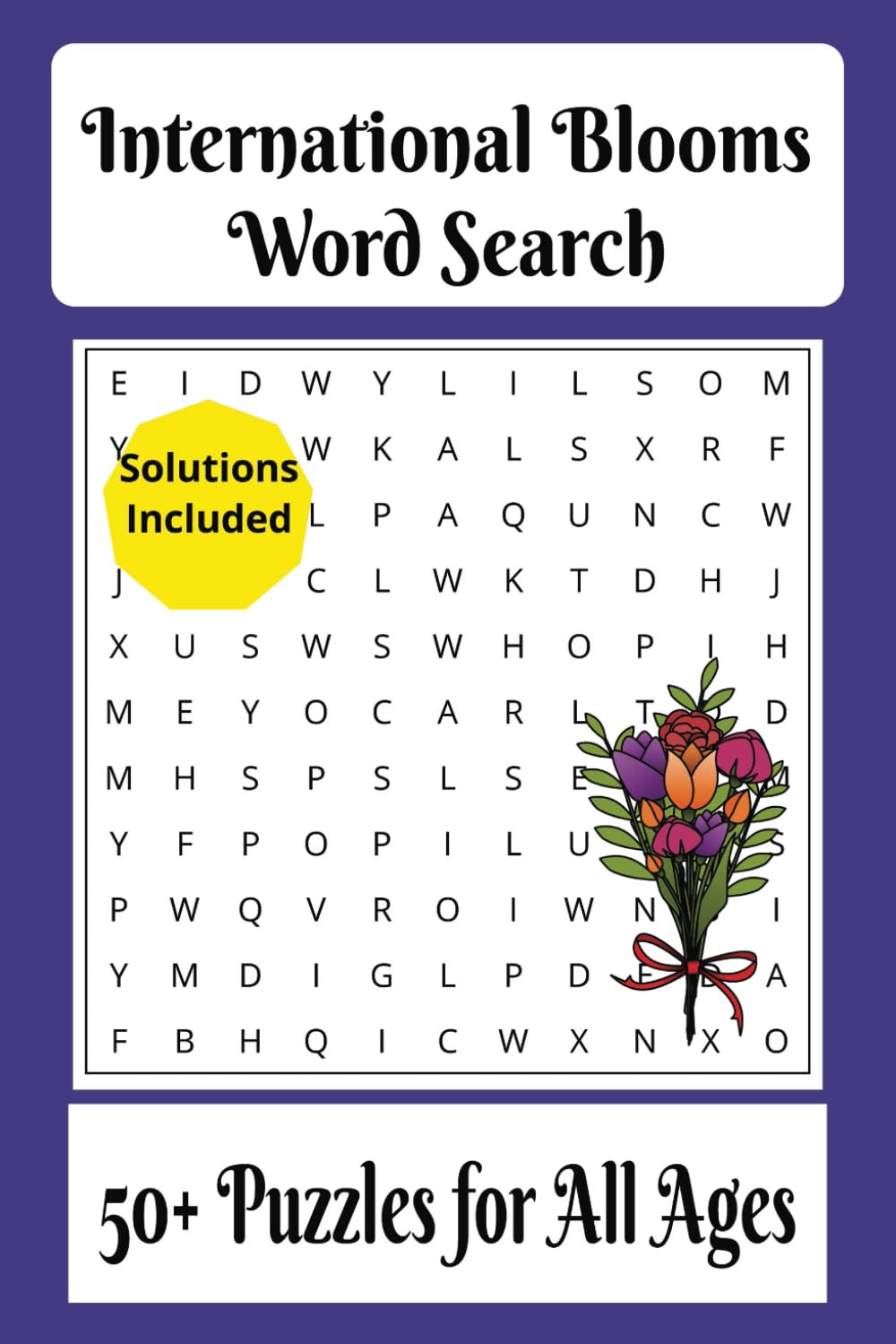 International Blooms Word Search Book